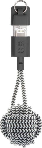 Native Union Key Data Cable USB A to Lightning Zebra