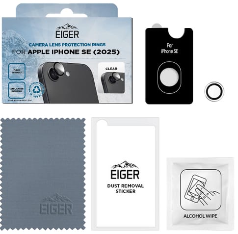 Eiger iPhone 16e/13/13 Pro/14 Mountain Glas Camera Ring