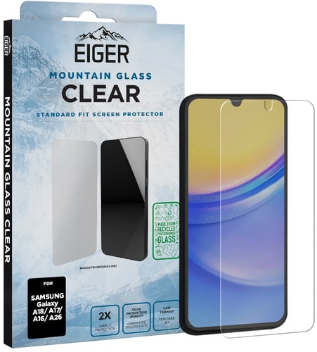 Eiger Galaxy A18/A17/A16/A26 Clear Glass Screen Protector