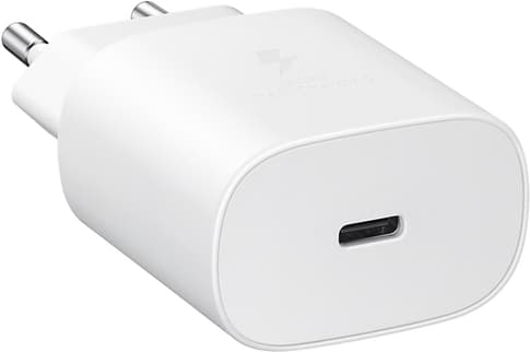 Samsung Charger 220V USB C fast charging 25W white