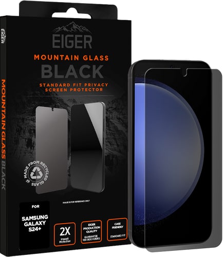 Eiger Galaxy S24+ Screen Protector Mountain Glas Privacy Black
