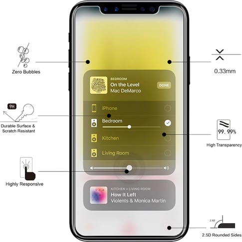 Eiger iPhone XI screen protector Glas flach