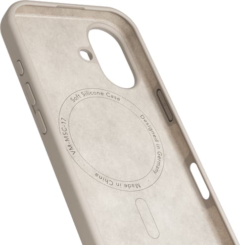 Vonmählen iPhone 17 Silicone Backcover Cream