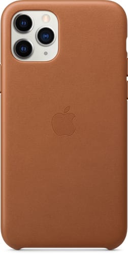 Apple iPhone 11 Pro Leather Backcover saddle brown