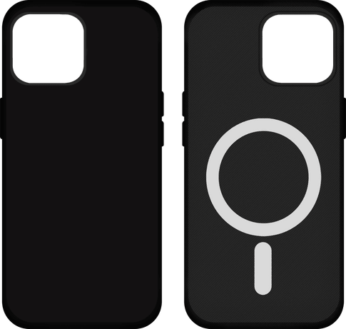 itStyle Premium iPhone 13 Leather Case MagSafe black