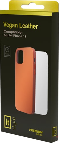 itStyle Premium iPhone 13 Leather Case MagSafe brown