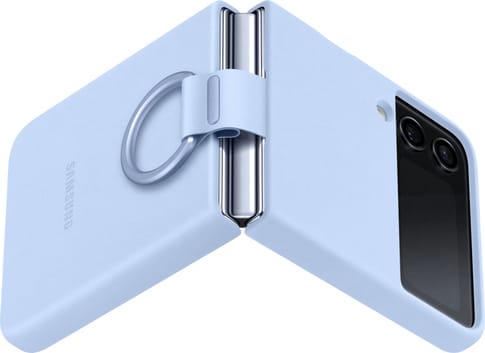 Samsung Galaxy Z Flip4 Backcover Ring Silicon arctic blue