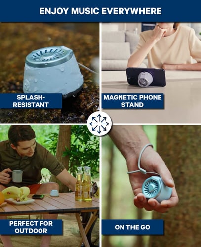 REMAX wasserabweisender, tragbarer, magnetischer Lautsprecher