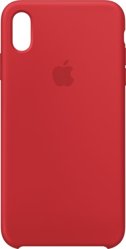 Apple iPhone Xs Max Silicon Backcover red