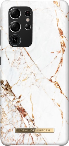 iDeal of Sweden Galaxy S21 Ultra Cover Marble White/Gold