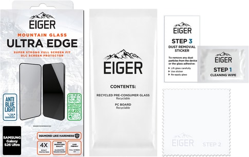 Eiger Galaxy S26 Ultra Ultra Edge Glass Screen Protector