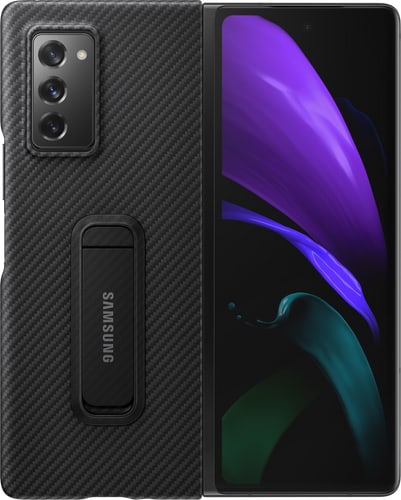 Samsung Galaxy Z Flip 2  Stand Backcover Aramid black