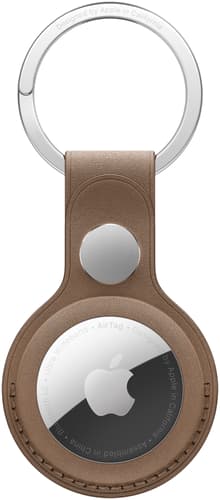 Apple AirTag FineWoven Key Ring Taupe