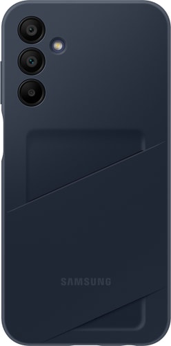 Samsung Galaxy A15 Silicone Backcover Card Slot Blue Black