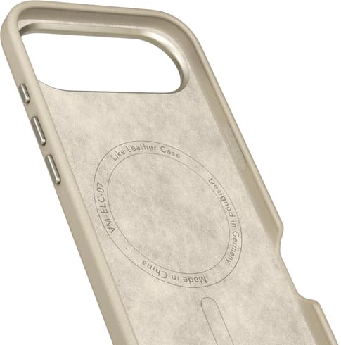 Vonmählen iPhone 17 Air Like Leather Backcover Cream