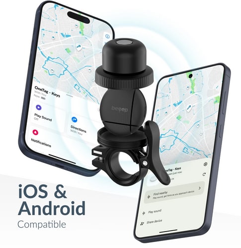 Beeep Bicycle Bell Tracker Apple Find My & Android