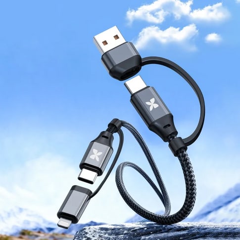 Kisten Basics Nylon Cable 4 in 1 Black (3m)