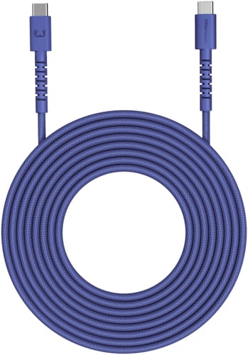 Fresh'N Rebel Braided Cable USB-C to USB-C 2m True Blue