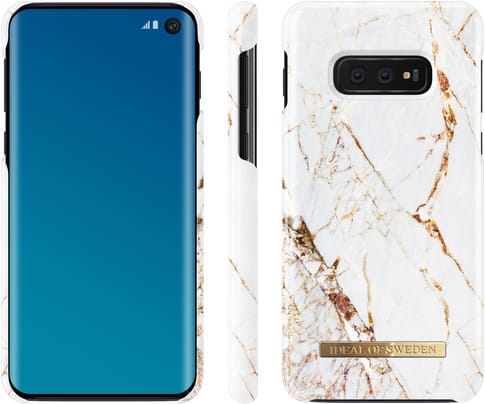 iDeal of Sweden Galaxy S10e Cover Marble White/Gold