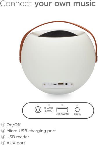 KSIX Bluetooth Speaker Bubble Lamp multicolor Remote Control