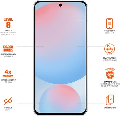 Eiger Galaxy S26 Ultra Edge Glass Screen Protector