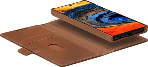 dbramante1928 Galaxy S25 Ultra Lynge Bookcover Tan