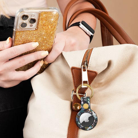 Rifle Paper Co. Air Tag Clip Ring  Marguerite