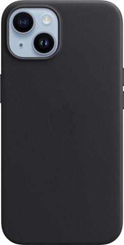 Apple iPhone 14 Leather Backcover with MagSafe Midnight