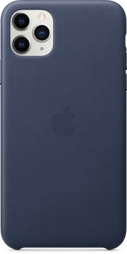 Apple iPhone 11 Pro Max Leather Backcover midnight blue