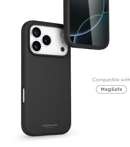 Vonmählen iPhone 17 Pro Max Silicone Backcover Black