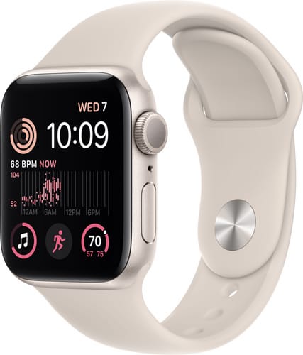 Apple Watch SE GPS 40mm Starlight Alu Case with Starlight SB