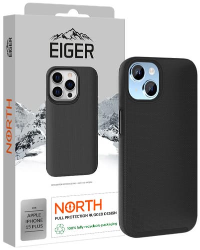 Eiger iPhone 15 Plus North Backcover Black (b2b)