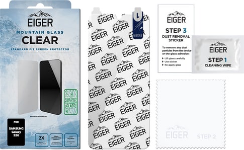 Eiger Galaxy S26 Clear Glass Screen Protector
