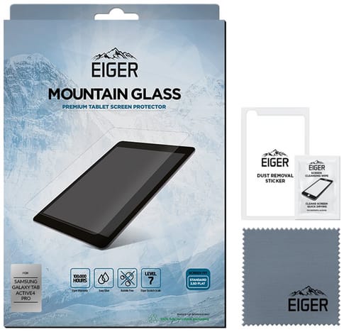 Eiger Galaxy Tab Active4 Pro Mountain Glass Screen Protector Clear (b2b)