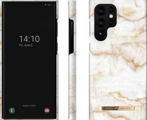 iDeal of Sweden Galaxy S22 Ultra Cover Marble White