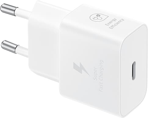 Samsung 220V USB C fast charging 25W PD Charger White