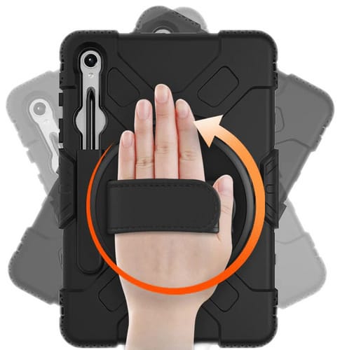 Eiger Galaxy Tab S9/S9 FE Peak 500m Outdoor Backcover Black (b2b)