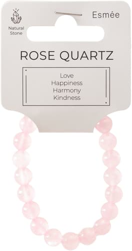 Esmée Natural Stone Bracelet Rose Quartz