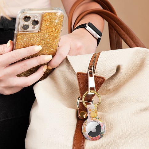 Rifle Paper Co. Air Tag Clip Ring  Marguerite