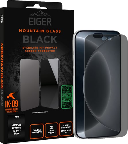 Eiger iPhone 18 Pro Max Glass Screen Protector Privacy