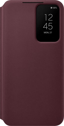 Samsung Galaxy S22 Clear View Flip Cover burgundy