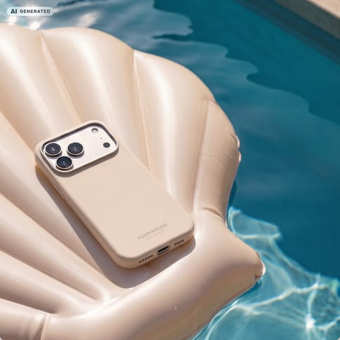 Vonmählen Soft Silicone Case iPhone 18 Pro Cream