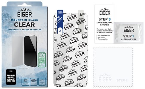 Eiger Galaxy A18/A17/A16/A26 Clear Glass Screen Protector
