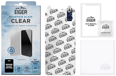 Eiger Galaxy S25 Edge Clear Glass Screen Protector