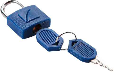 Travel Blue Key Lock 2x blue