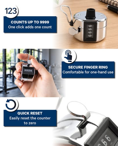 AK Kisten Basics Metal Step Counter Clicker sports/school