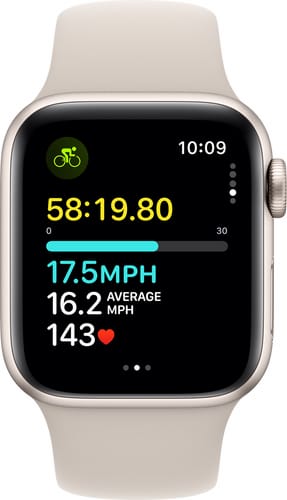 Apple Watch SE GPS 40mm Starlight Alu with Starlight SB