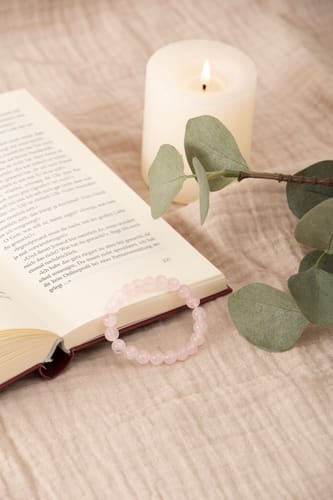 Esmée Natural Stone Bracelet Rose Quartz