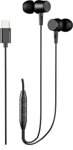 ITSTYLE In Ear USB-C Cable and Microphone Headset Black