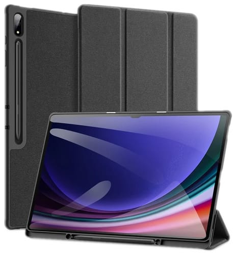 Dux Ducis Galaxy Tab S10 Ultra/S9 Ultra/S8 Ultra Smart Flip Leather Backcover Black (b2b)